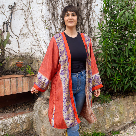 Kimono Midi Reversible Aztecan
